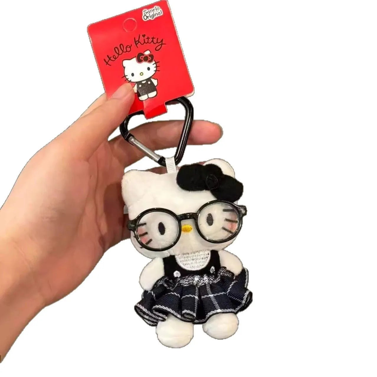 Sanrio Kawaii Hello Kitty Pendant Doll – Cute Fashion Sunglasses Keychain & Backpack Accessory, KT Cat Christmas Gift