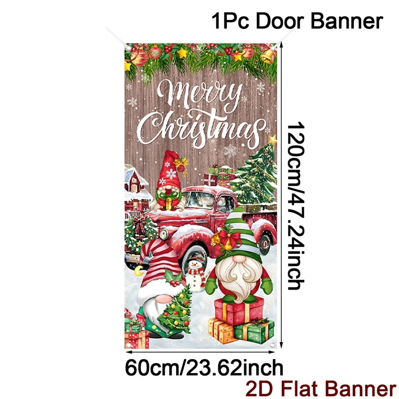 Christmas Door Banner – Merry Christmas Hanging Wall & Door Decoration for Home 2025/2026
