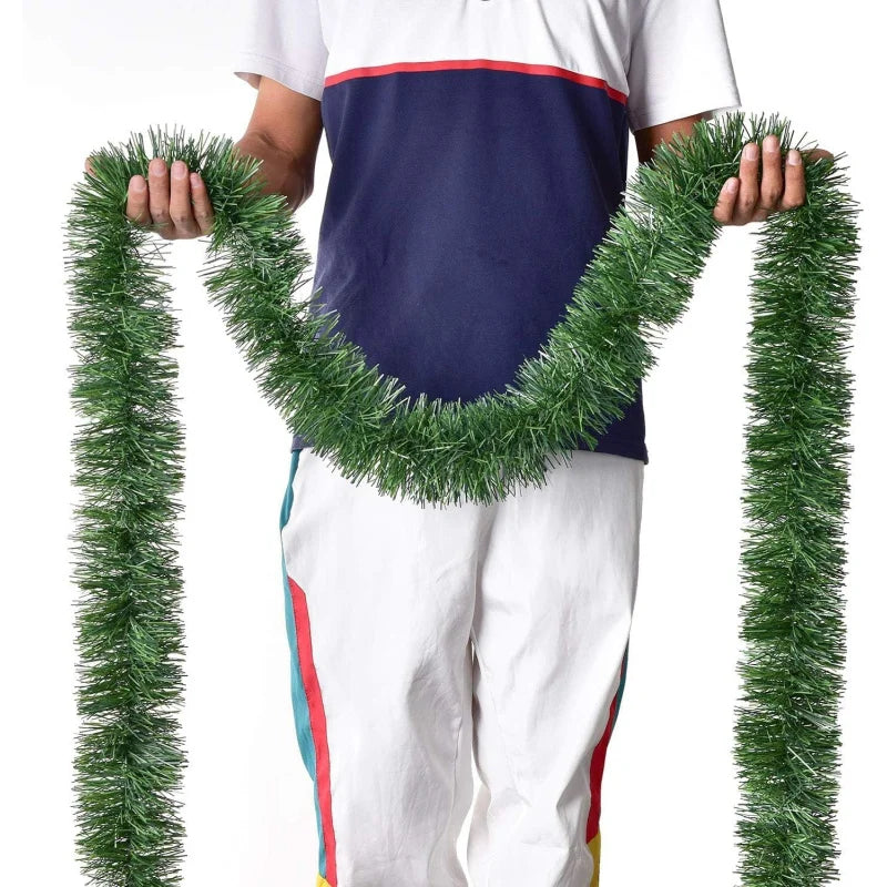 Artificial Pine Christmas Garland – Greenery Holiday Decoration for Indoor & Outdoor, Fireplaces & Parties