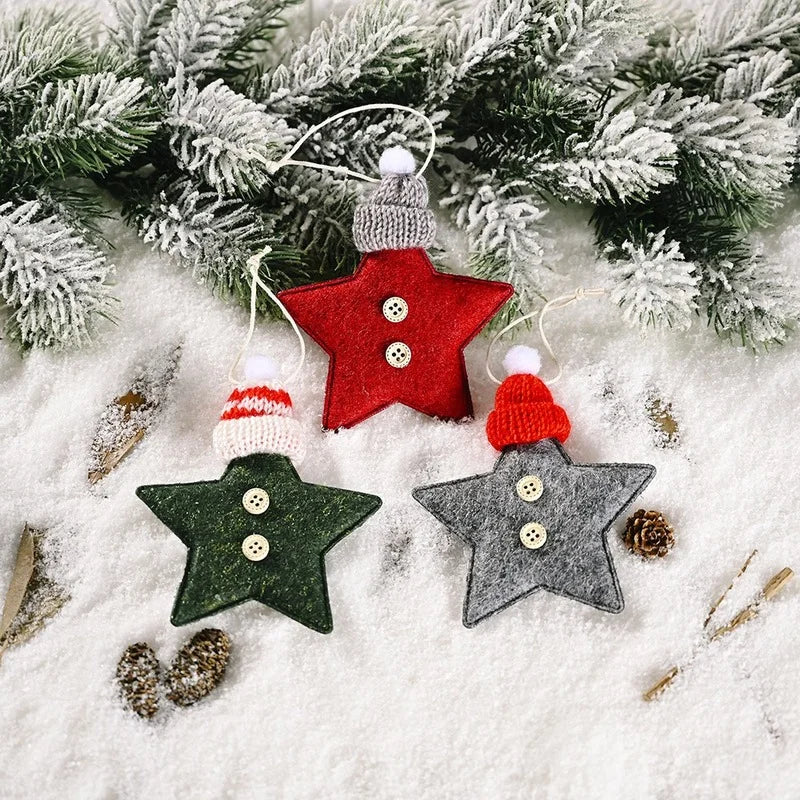 Shimmering Red Star Christmas Ornaments – DIY Tree Decorations & Holiday Home Accents