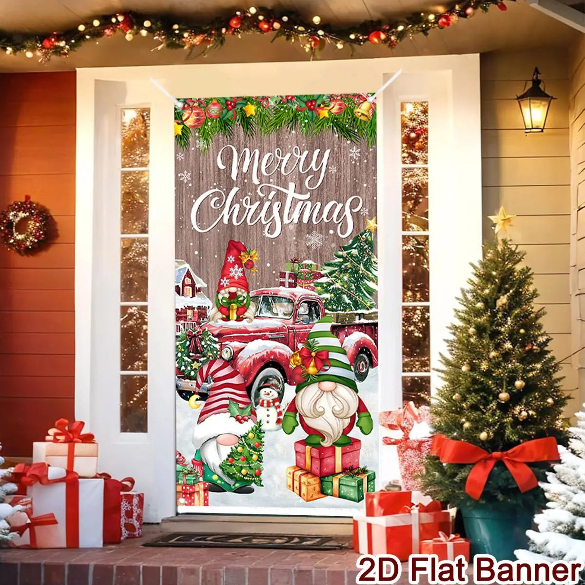 Christmas Door Banner – Merry Christmas Hanging Wall & Door Decoration for Home 2025/2026