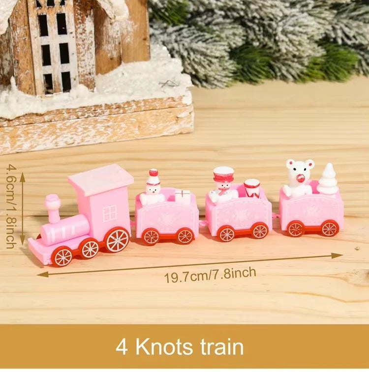 Christmas Train Decorations – Wooden Merry Christmas Ornament for Home & Holiday Décor 2024/2025