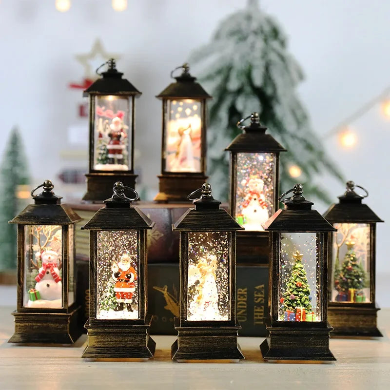 Santa Claus Crystal Wind Lights – Christmas Party Décor