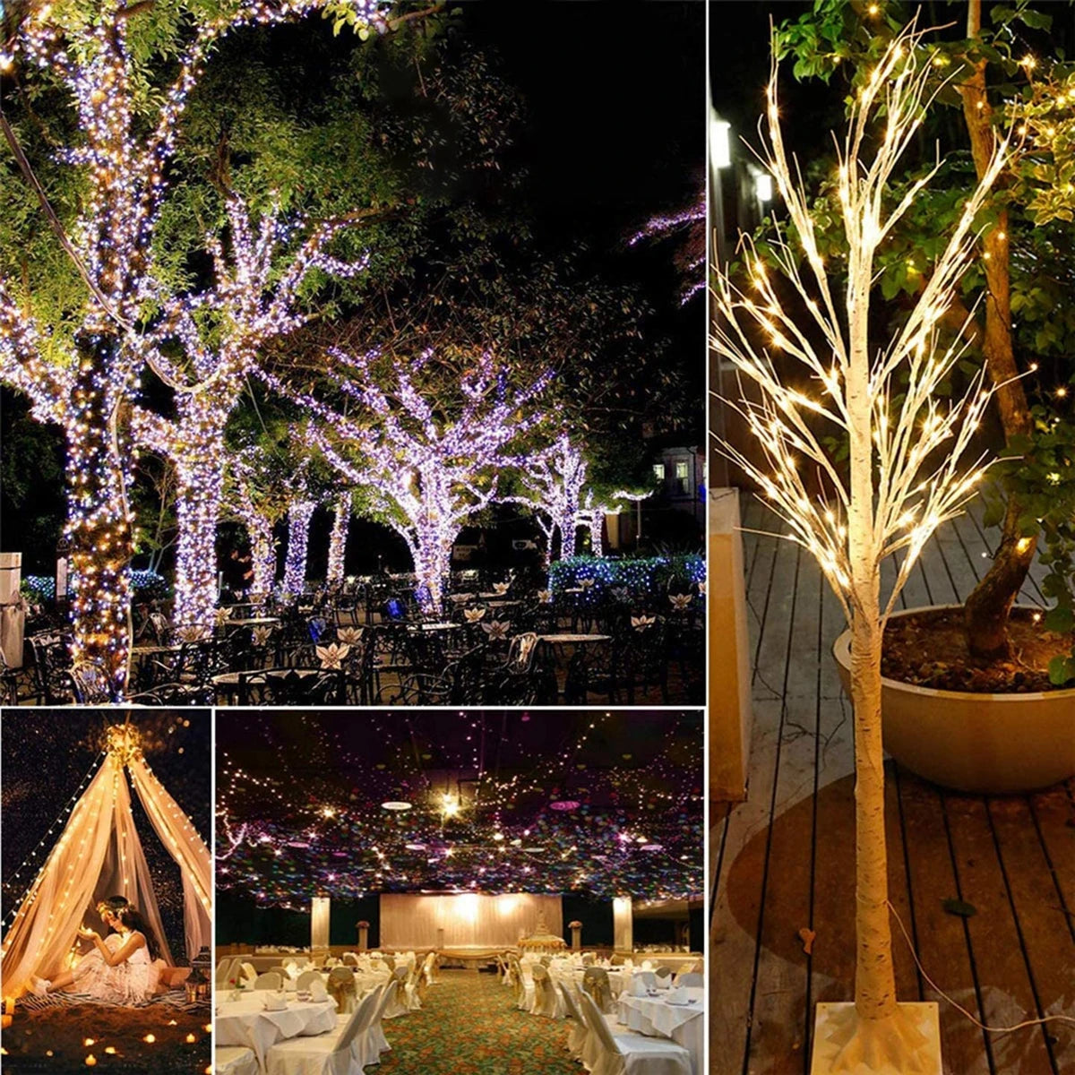 Christmas Curtain Lights Garland – 2025 Holiday Décor