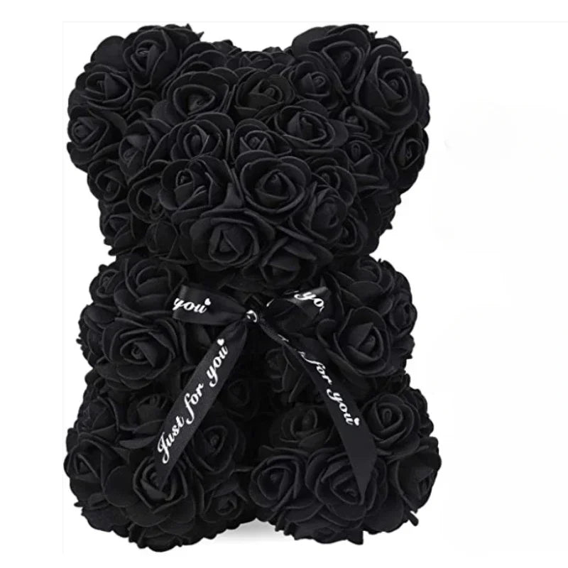2025 Artificial Flower Eternal Rose Teddy Bear – Gift for Mom, Mother’s Day, Birthday, Valentine’s Day & Anniversary Decoration