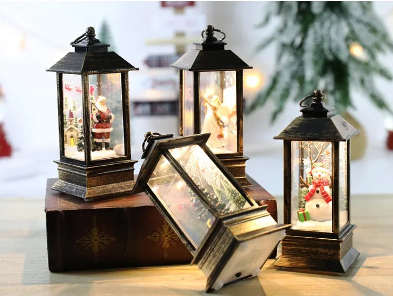 Santa Claus Crystal Wind Lights – Christmas Party Décor
