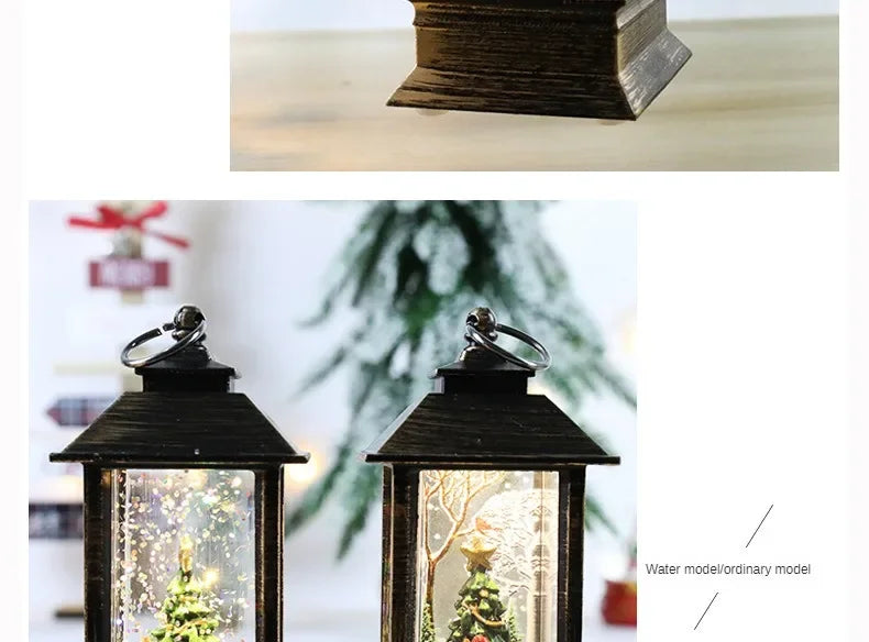 Santa Claus Crystal Wind Lights – Christmas Party Décor