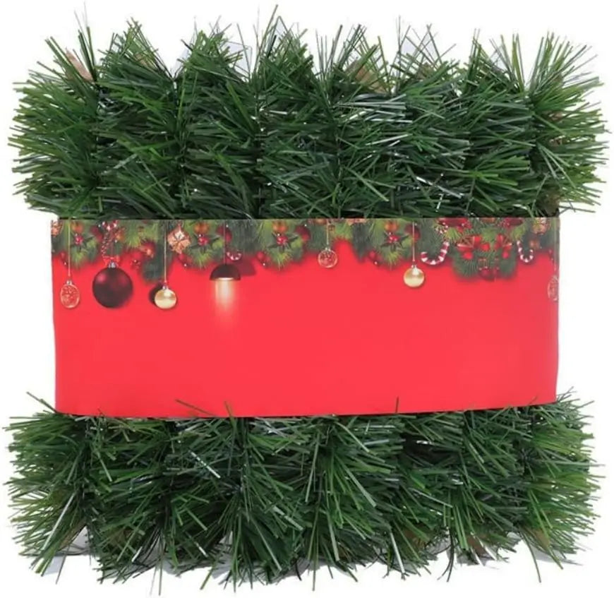 Artificial Pine Christmas Garland – Greenery Holiday Decoration for Indoor & Outdoor, Fireplaces & Parties