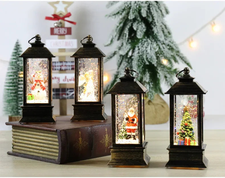 Santa Claus Crystal Wind Lights – Christmas Party Décor