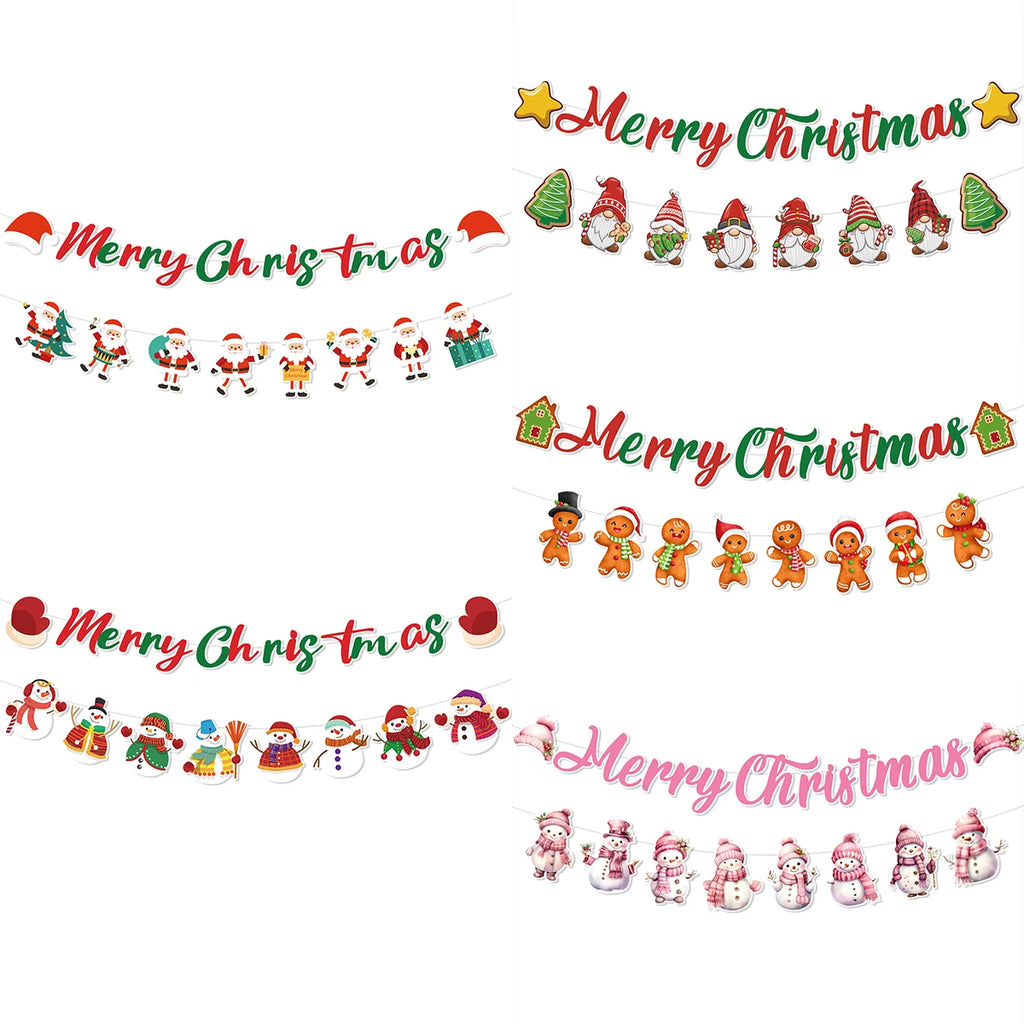 Christmas Banner Garland – Merry Christmas Decoration for Home, Navidad & Noel Décor 2025/2026