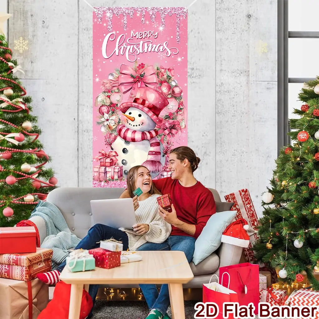 Christmas Door Banner – Merry Christmas Hanging Wall & Door Decoration for Home 2025/2026