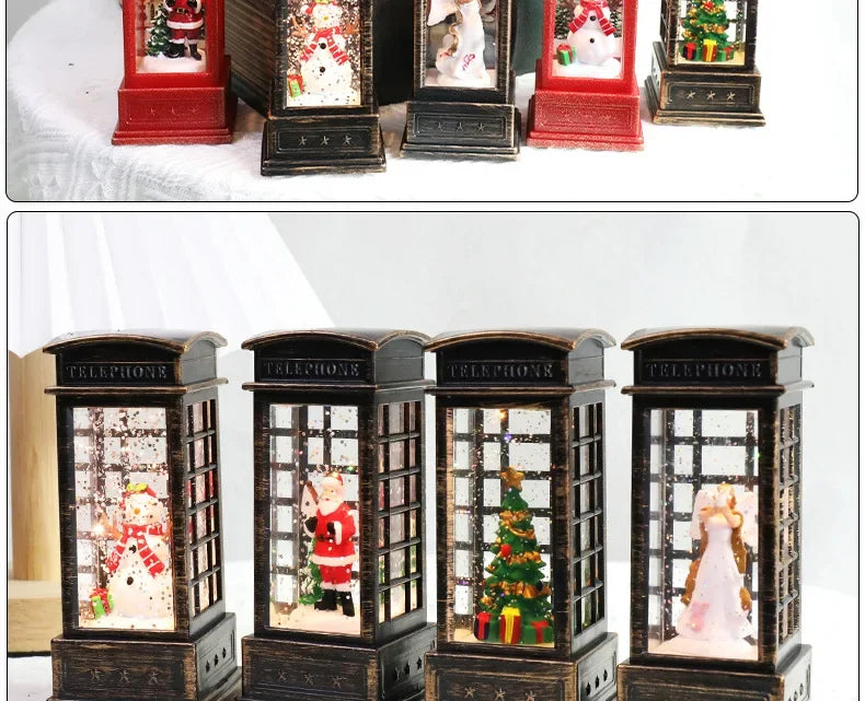 Santa Claus Crystal Wind Lights – Christmas Party Décor