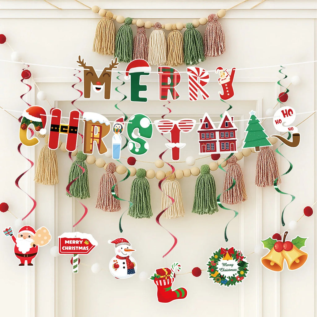 Christmas Banner Garland – Merry Christmas Decoration for Home, Navidad & Noel Décor 2025/2026